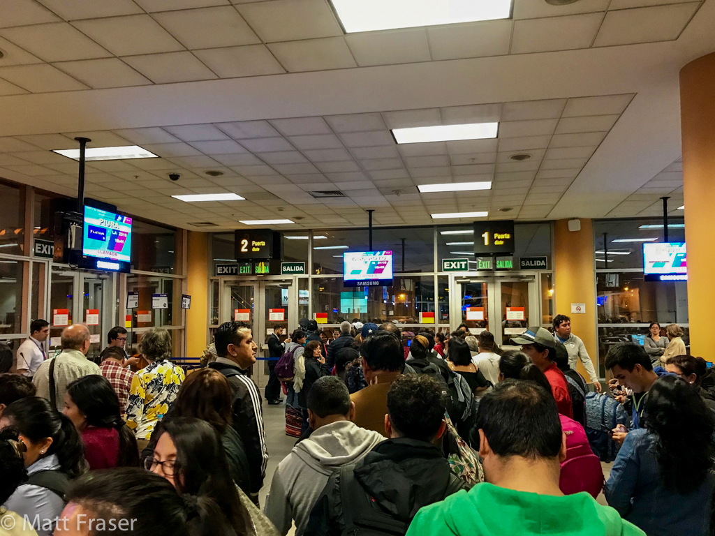 Domestic Gate at Lima Airport